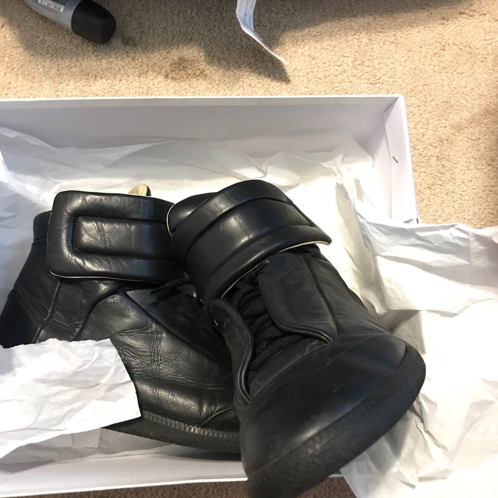 Maison margiela future hi tops black